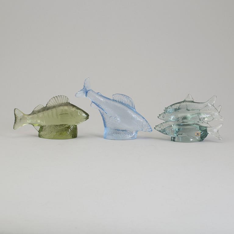 PAUL HOFF, 11 animal glass figurines made for the benefit of WWF.