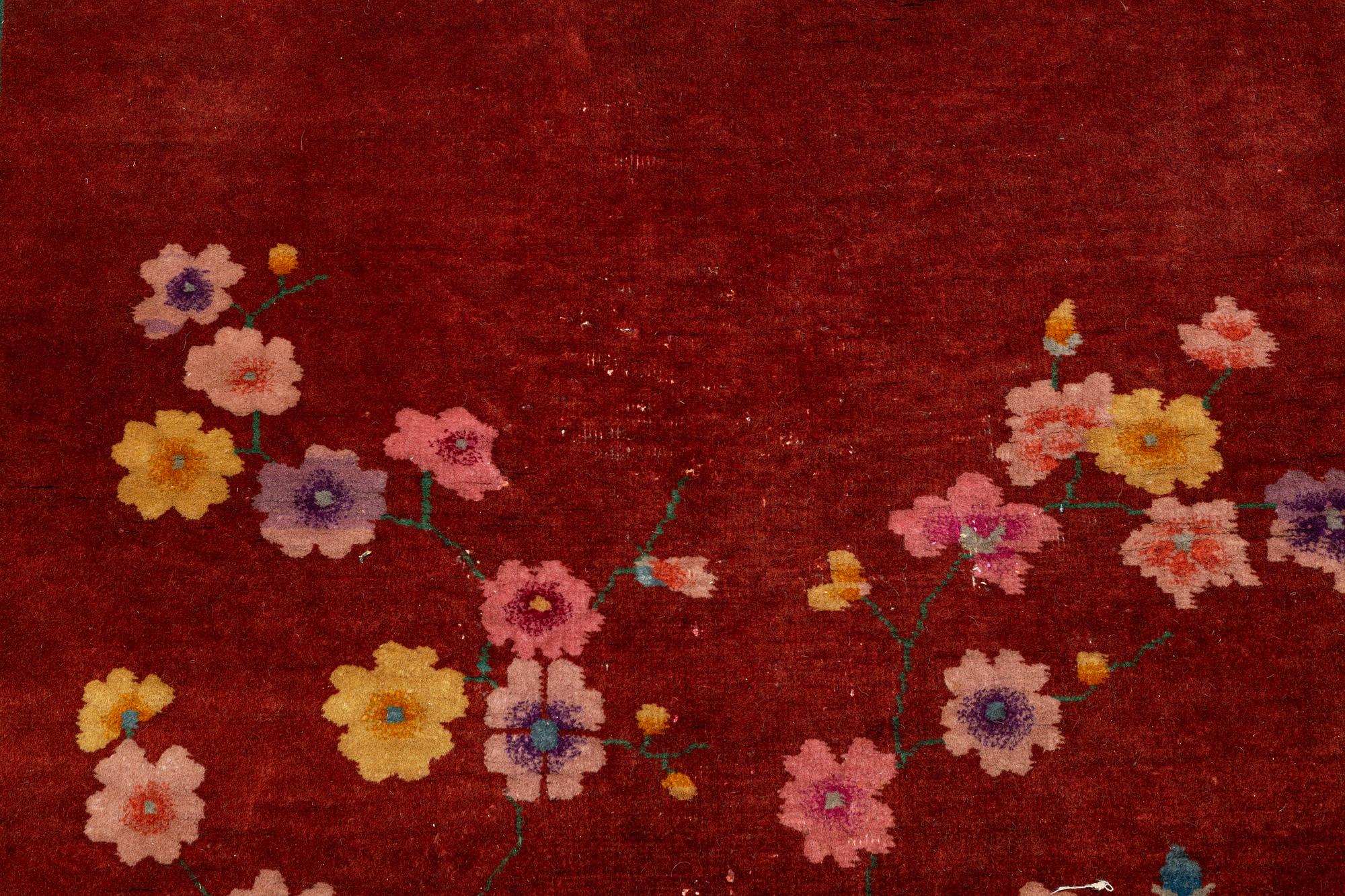 A semi-antique chinese carpet, ca 338 x 266 cm.