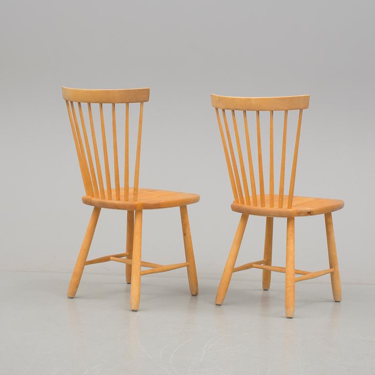 STOLAR, 4 stycken, "Lilla Åland", Carl Malmsten, Stolab.