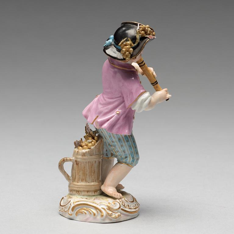 FIGURIN, porslin. Meissen, 1800-talets andra hälft.