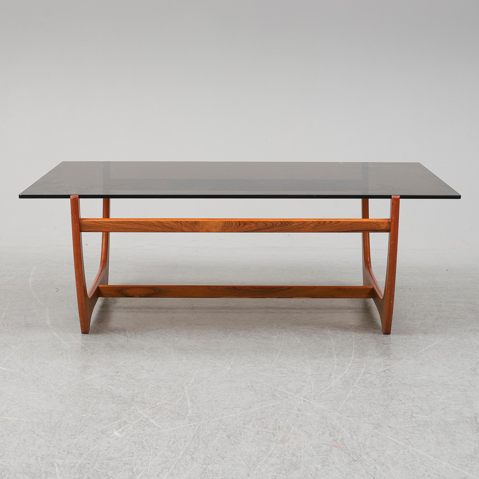 An 'Arabesk' rosewood coffee table, Wards Ateliéer, Tibro, circa 1965.
