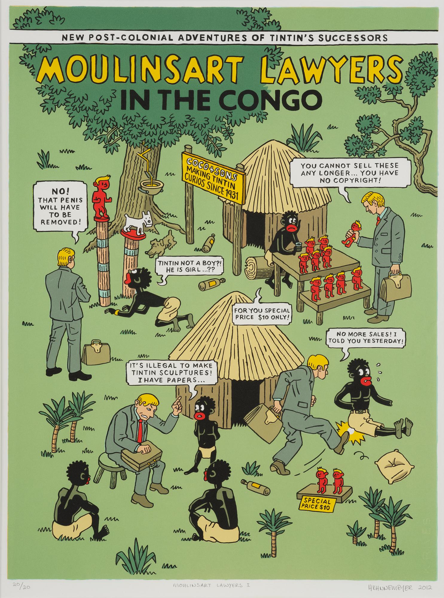 Anton Kannemeyer, "Moulinsart Lawyers I".