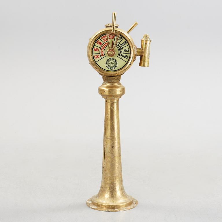 Ship telegraph, marked Chadburn London.