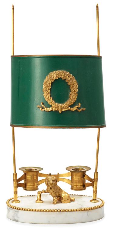 A late Gustavian circa 1800 table lamp.