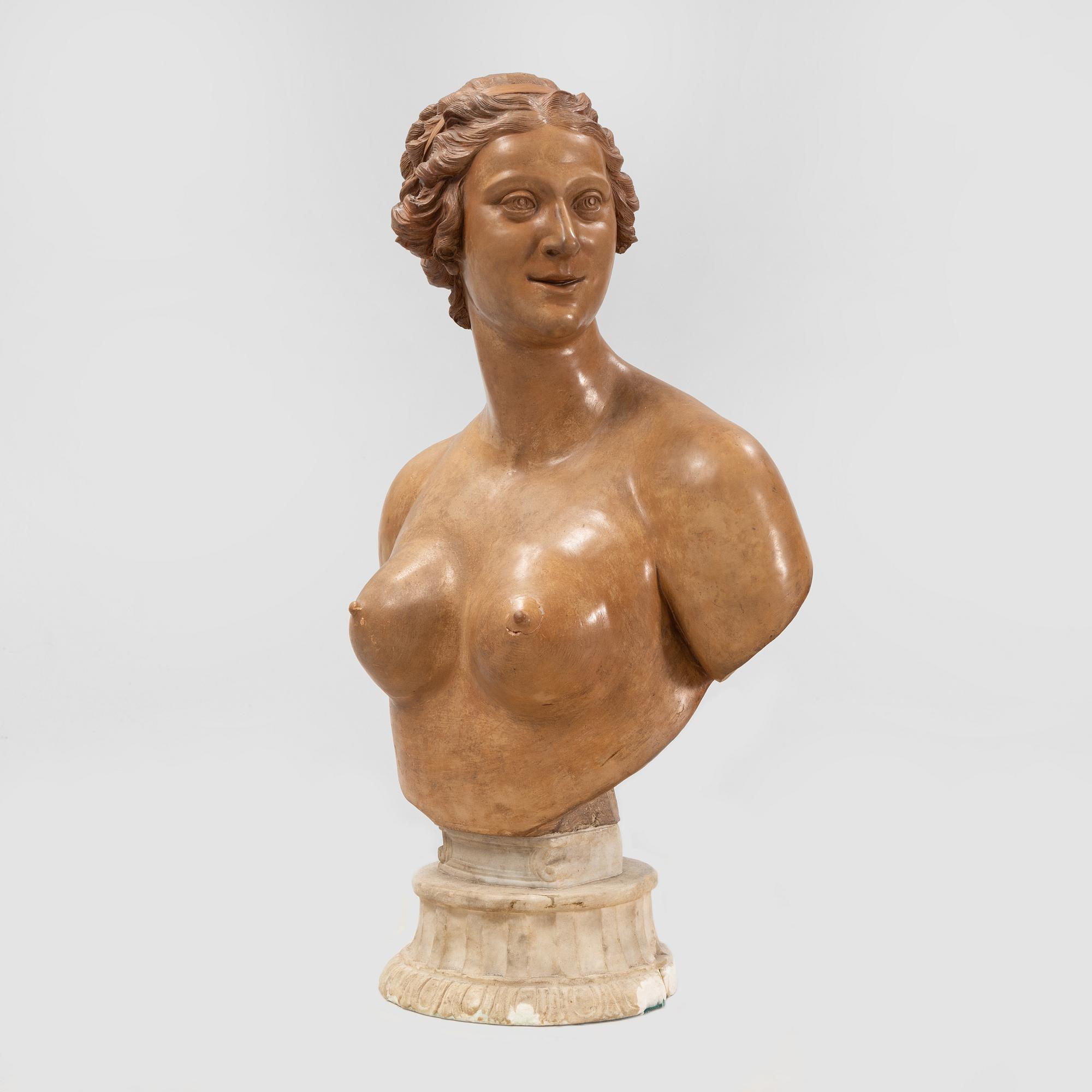 A 19th century plaster sculpture.