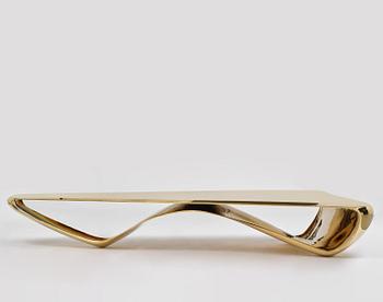 Johan Jonsson, soffbord/skulptur, "Luscious P1 Series" (Golden Table Edition), prototyp 1/2, 2010-2012.