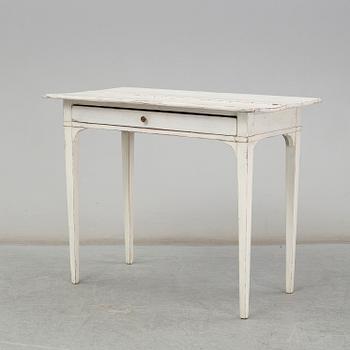 A painted pine late Gustavian desk, early 20th Century.