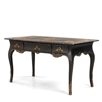 A Swedish Rococo 18th century writing table.