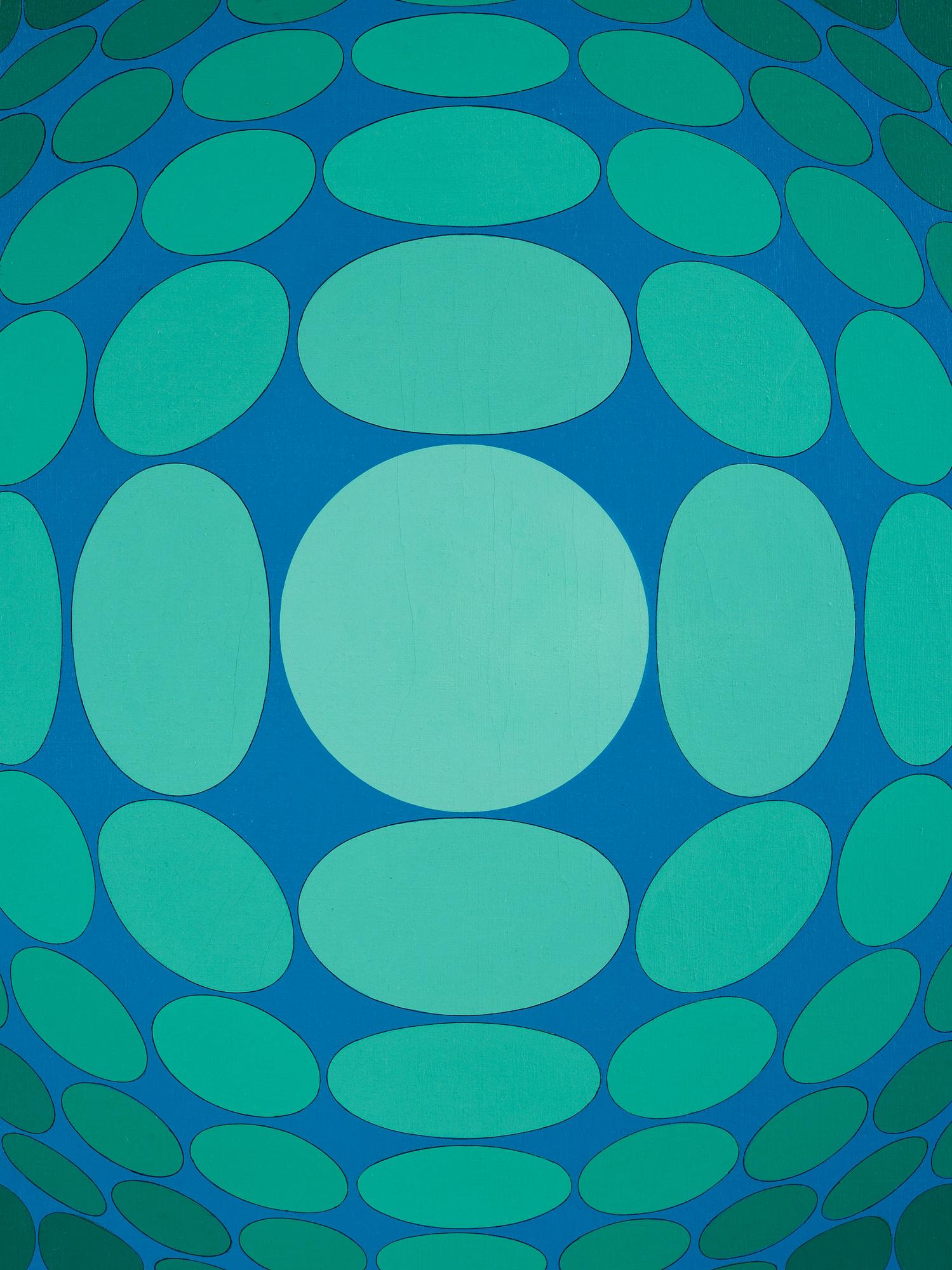 Victor Vasarely, "OLTAR-ZOELD".