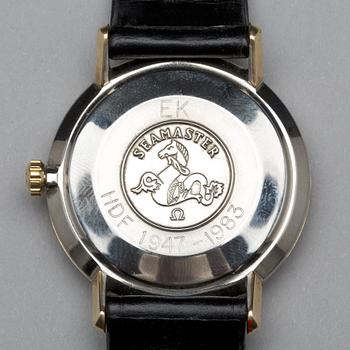 ARMBANDSUR, guld på stål, Omega Seamaster De Ville.