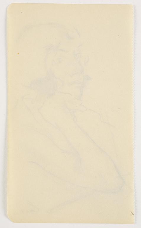 Lotte Laserstein, Woman in profile, probably executed in Berlin.