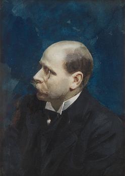 395. Anders Zorn, Porträtt föreställande Ernst Morris Bratt.