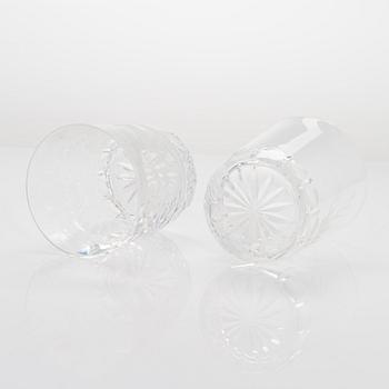 Drinking glasses, 21 pcs, with animal motifs, possibly Germany, late 20th century.