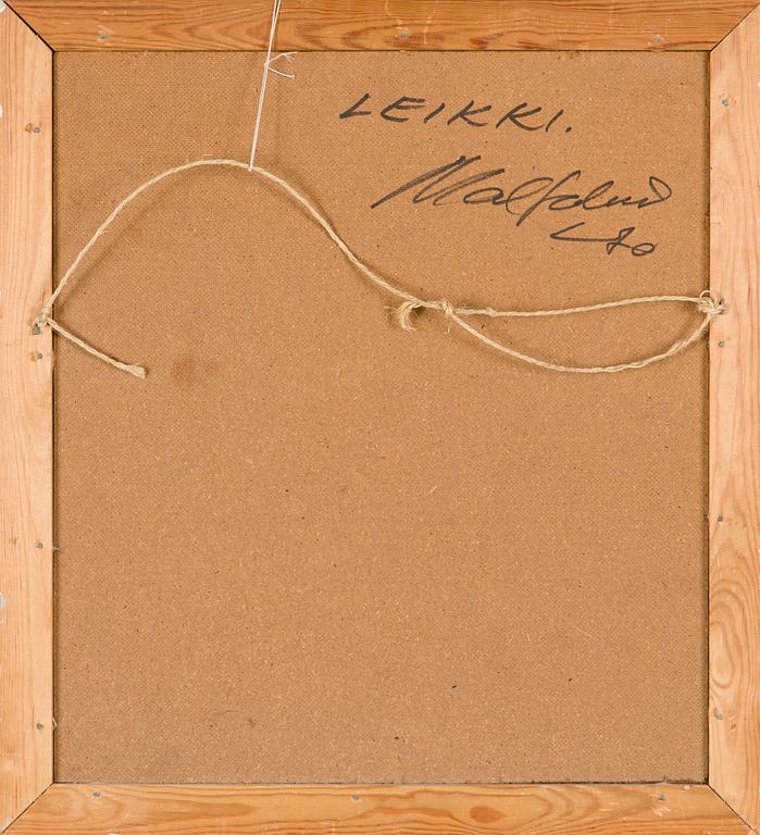 Max Salmi, 'Leikki' (The Play).