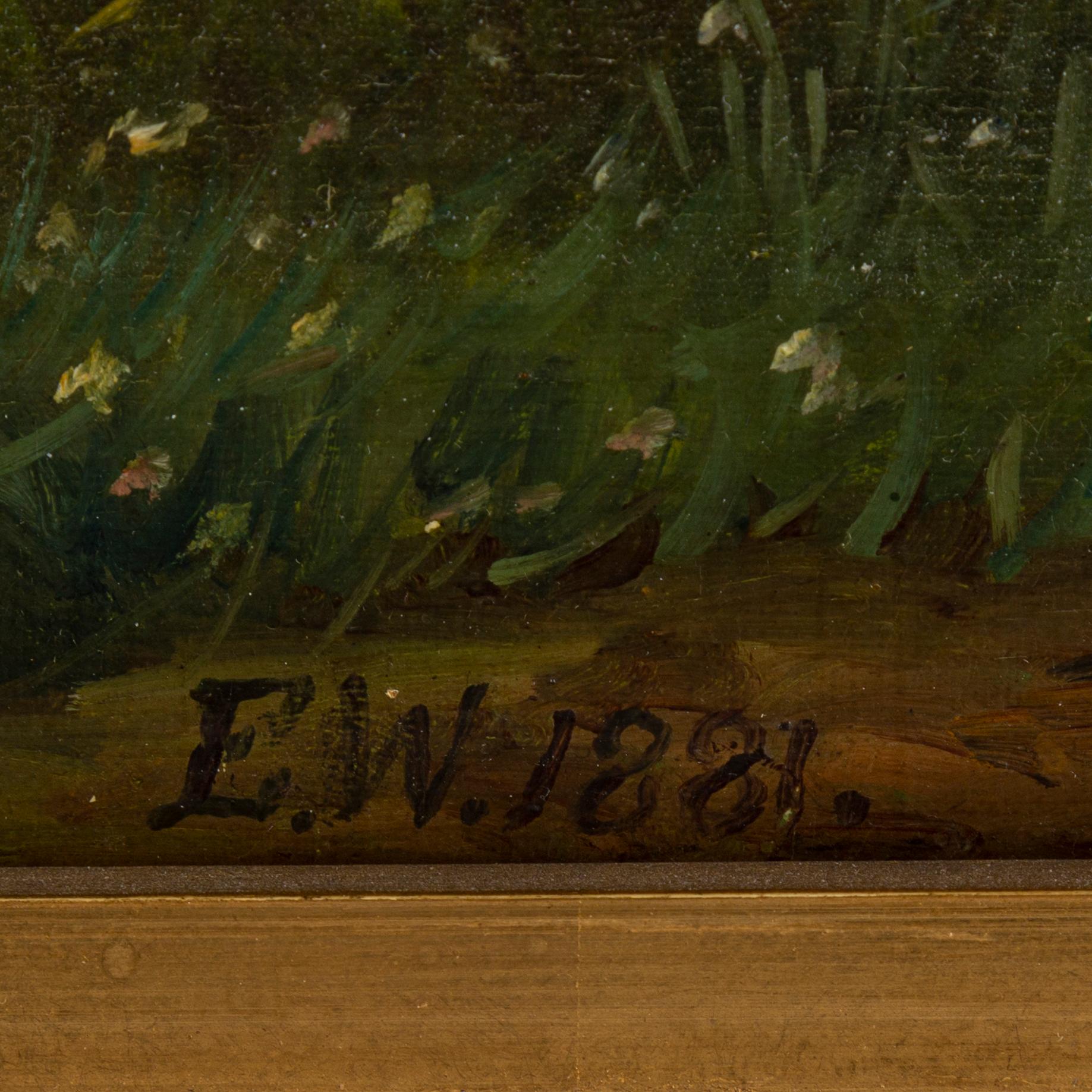 EHRNFRIED WAHLQVIST, oil on canvas, signed and dated 1881.