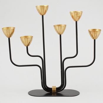 LJUSSTAKE, mässing, Gunnar Ander, Ystad Metall, 1900-talets mitt.