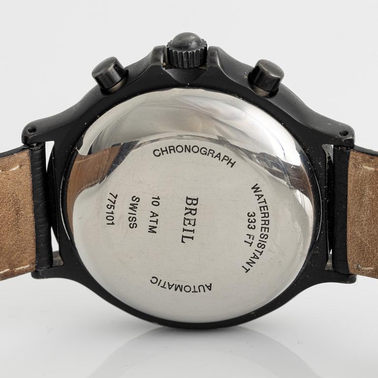 Breil, Island, PVD, "Pulsations", chronograph, wristwatch, 39 mm.