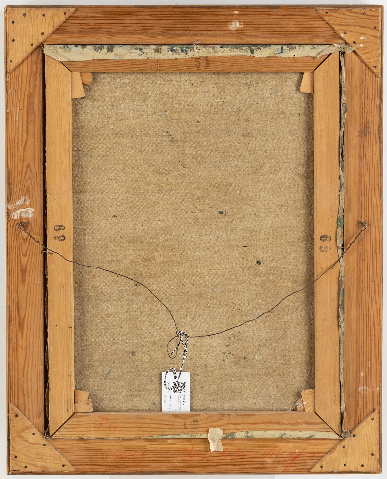 Alf Lindberg, oil on canvas, signed and dated -41,