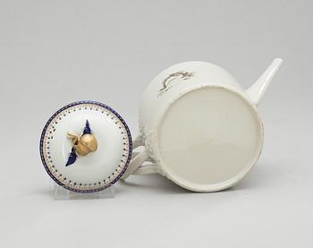 TESERVISDELAR, 5 st, kompaniporslin. Qing dynastin, Jiaqing (1796-1820).