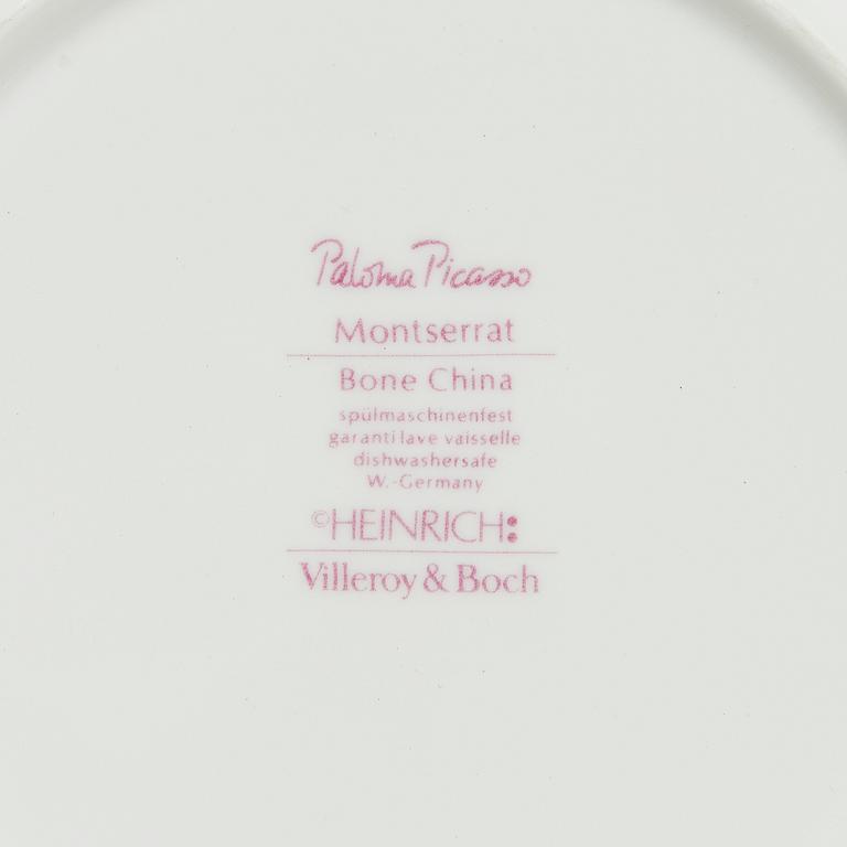 Paloma Picasso, matservis, 54 delar, benporslin, "Montserrat", Villeroy & Boch.