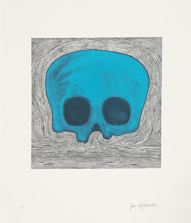 Jan Håfström, etching in colours, 2020, signed 45/50.