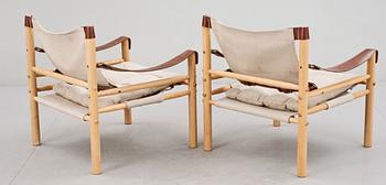 FÅTÖLJER, ett par, "Sirocco", design Arne Norell. Modellen formgiven 1964.