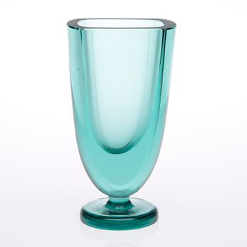 VAS, glas, "GH 6" Göran Hongell, signerad, Karhula 1940-tal.