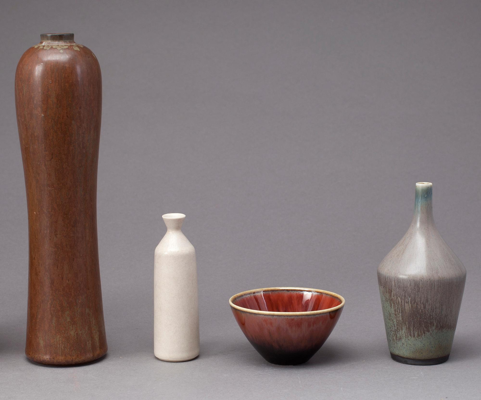 SAMLING STENGODS, 7 delar, bla. Stålhane, Lundgren, Nylund.