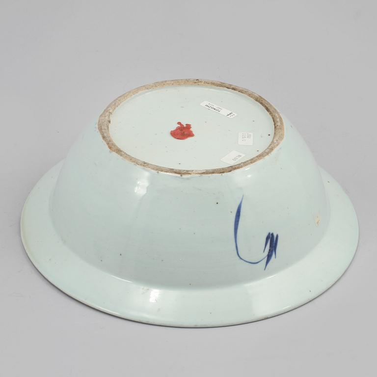 HANDFAT, porslin, Kina, 1800-tal.