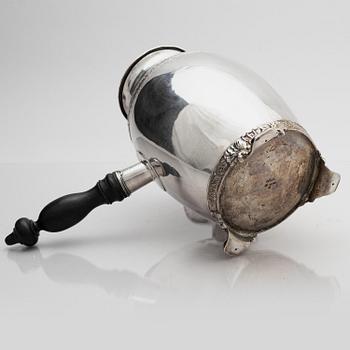Arvid Öhrn, kaffekanna, silver, Gävle 1844.