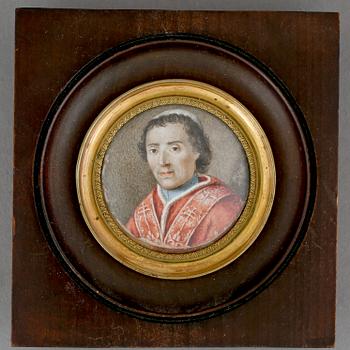 MINIATYRMÅLNINGAR, 2 st, okänd konstnär, gouache på papper, 1800-talets första hälft.