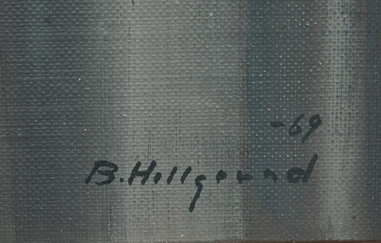 BENGT HILLGRUND, olja på pannå, signerad och daterad- 69.