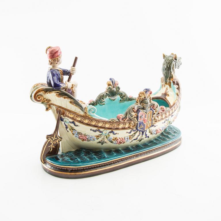 Jardinière Neo-Renaissance Rörstrand ca 1890 majolica.