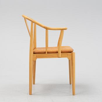 A cherrywood 'Chinachair'  by Hans J Wegner for Fritz Hansen, dated 1989.