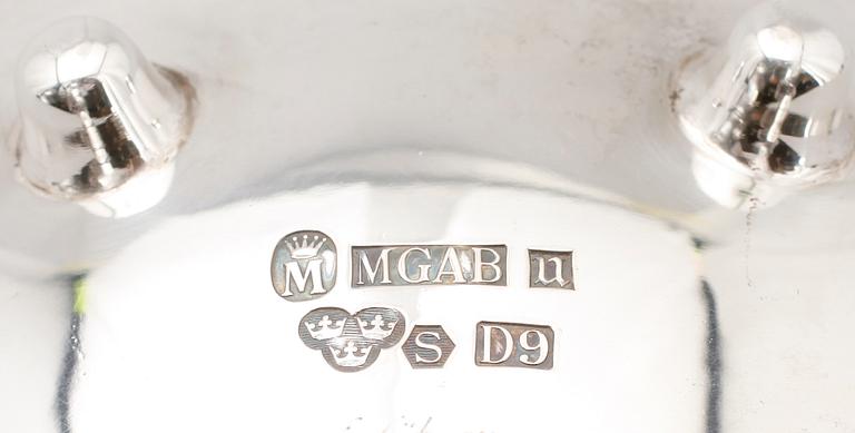 SKÅL, silver, E Löfman, MGAB, Uppsala 1954. Vikt ca 186 g.