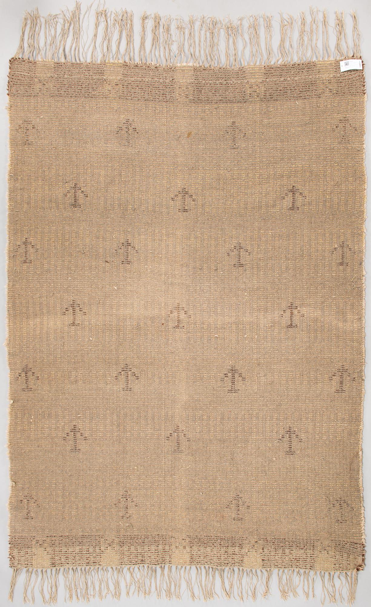 A-mid 20th century Finnish long pile rya rug. Circa 245 x 175 cm.