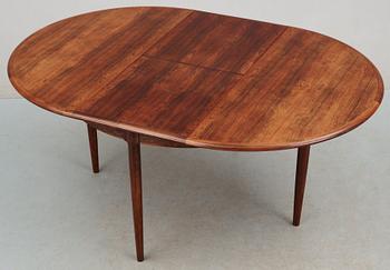 A Niels Ole Møller palisander dining table and nine chairs, J.L. Møller, Denmark 1950's-60's.