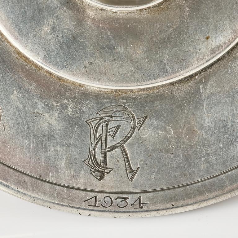 Sylvia Stave, burk med lock, modell 5278, C.G. Hallberg, Stockholm, 1933.