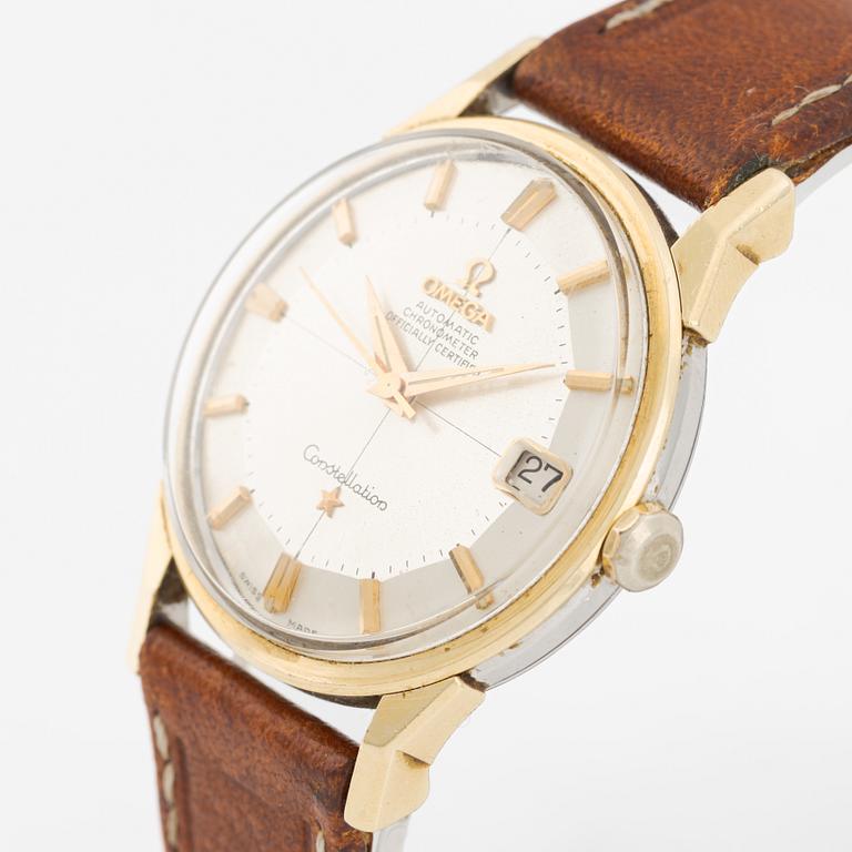 Omega, Constellation, Chronometer, "Pie-Pan", armbandsur, 34 mm.