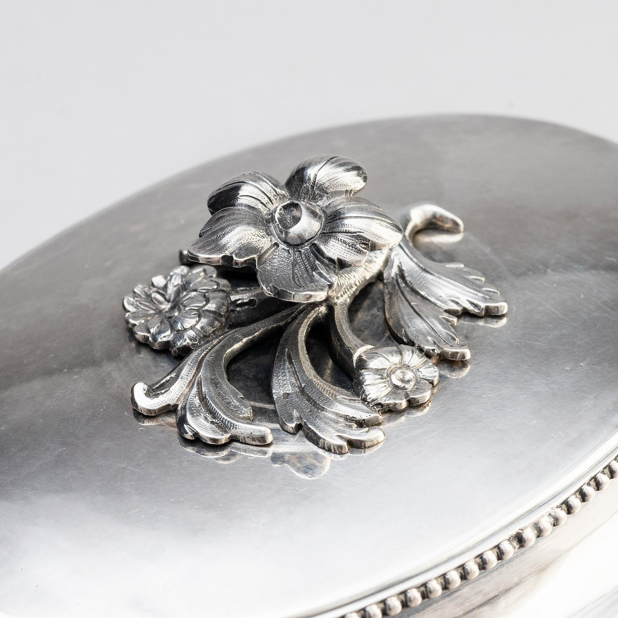 Johan Malmstedt, sockerskrin, silver, Stockholm 1794. Gustaviansk.