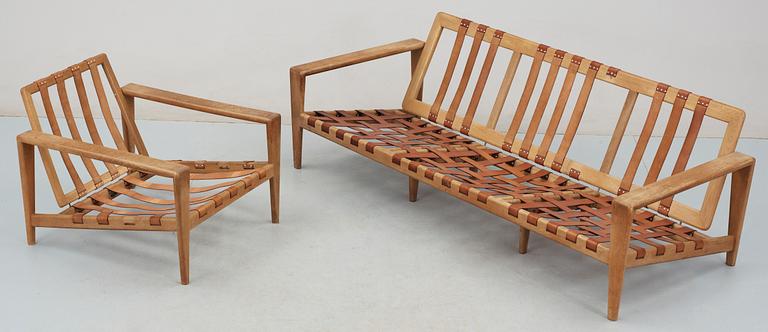 SOFFA SAMT FÅTÖLJ, Svante Skogh, 1950-60-tal.