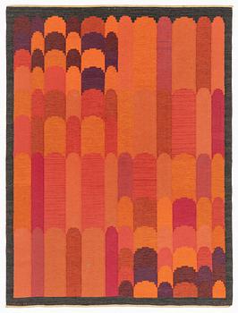 Irma Kronlund, a carpet, flet weave, signed KLH IK, cm 265 x 200 cm.