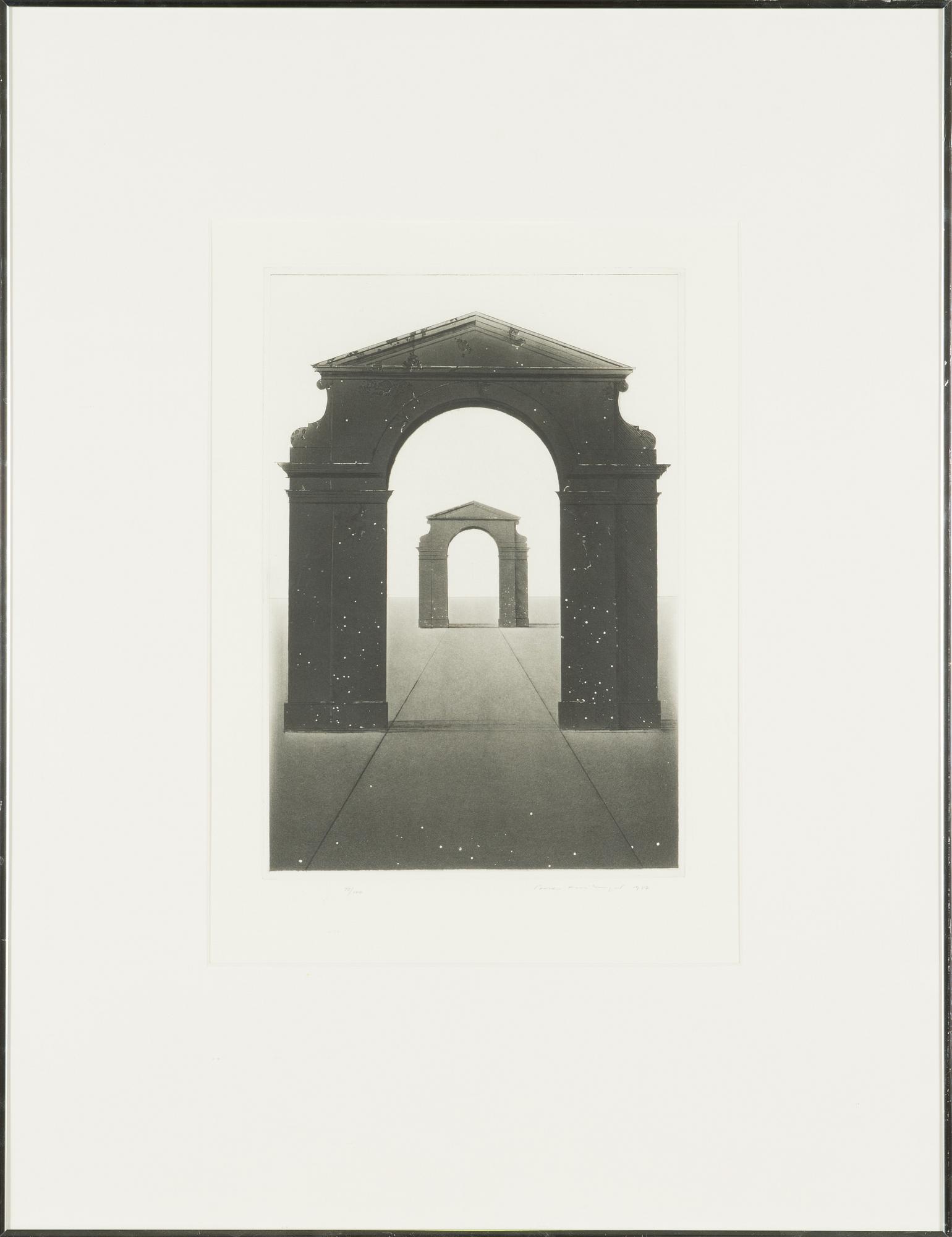 Pentti Lumikangas, torrnål, akvatint, signerad och daterad 1987, numrerad 33/100.