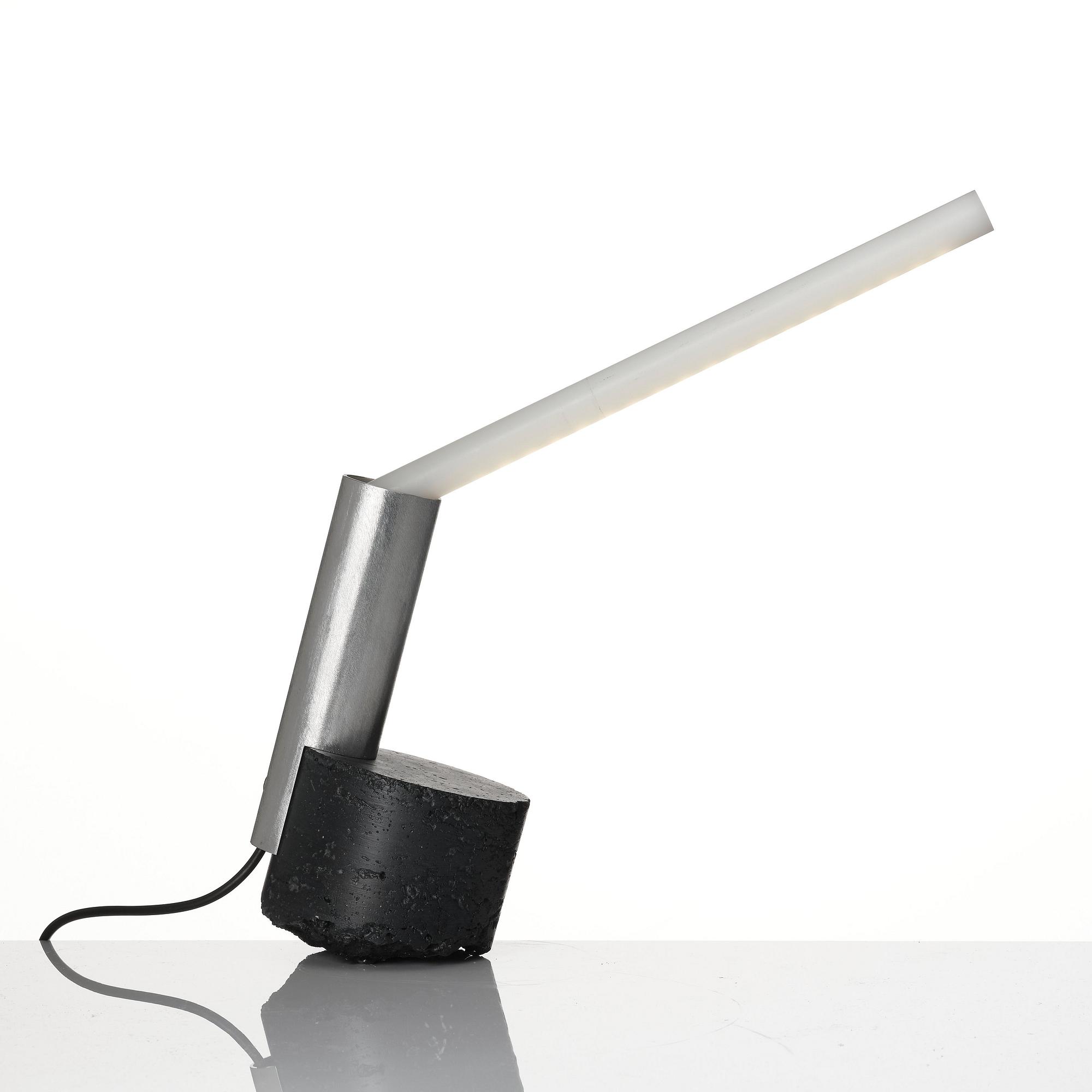David Taylor, a unique table lamp, "Reading Lamp", his own studio, 2014.