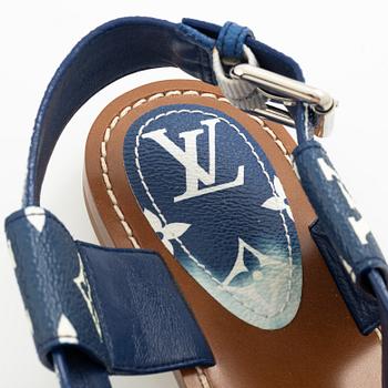Louis Vuitton, sandals, "Escale Palma Flat Sandal", size 37.