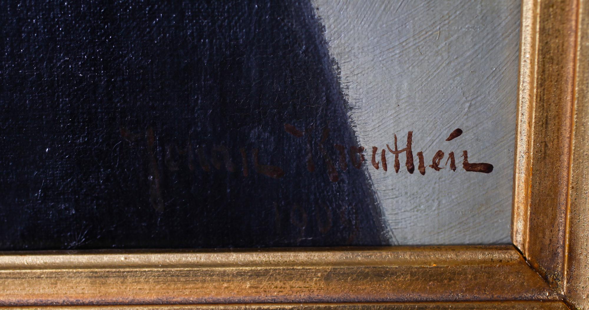 JOHAN KROUTHÉN, 2 st, oljor på duk, signerade, en daterad 1903.