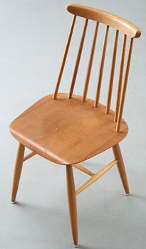 STOLAR, 6 st, "Fanett 65T", Ilmari Tapiovaara, Edsbyverken, 1950/60-tal.