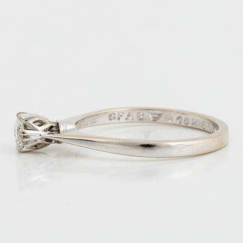 RING, med briljantslipad diamant 0.22 ct enligt gravyr.