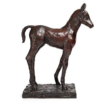 Gudmar Olovson, sculpture. Signed. Numbered. Foundry mark. Bronze, height 93.5 cm, length 75 cm.