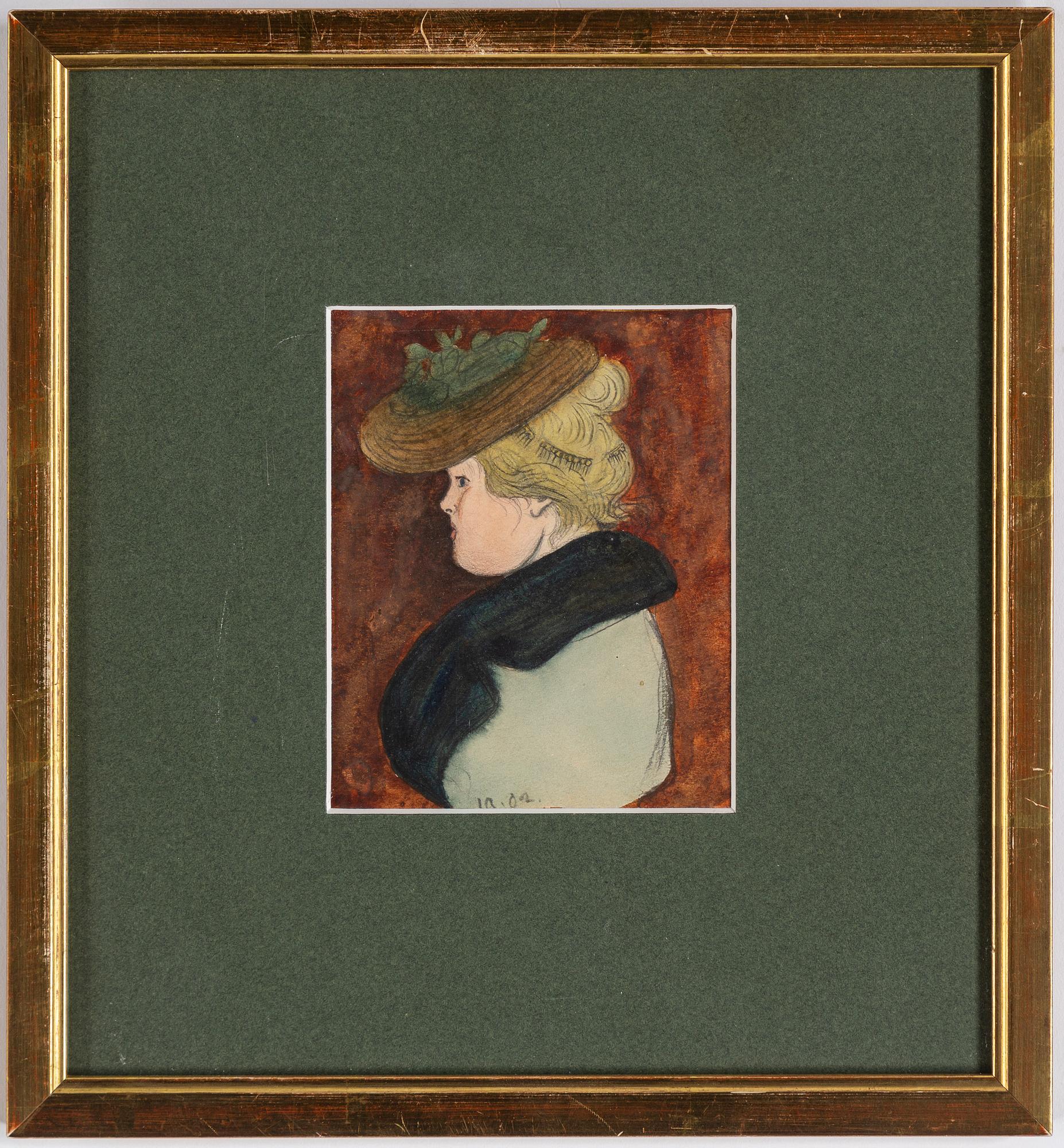 IVAR AROSENIUS, watercolor and pencil, signed and dated 02.